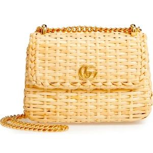 Genuine Gucci Linea Cestino Wicker Mini
